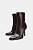 Bota Zara Vinho Cano Médio Salto 9cm - Imagem 1