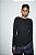 Blusa Zara Preta Modelo Manga Longa Assimétrica - Imagem 1