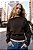 Blusa Zara Marrom Modelo Suéter Com Cinto - Imagem 1