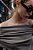 Blusa Zara Cinza Fendi Modelo Ombro A Ombro - Imagem 4