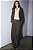 Calça Zara Marrom Modelo Pantalona Com Pregas - Imagem 3