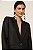 Blazer Animale Preto Em Linho - Imagem 3