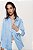 Camisa Zara Azul E Branco Com Laços No Punho - Imagem 7