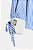 Camisa Zara Azul E Branco Com Laços No Punho - Imagem 8