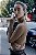 Blusa Zara Bege Com Gola Alta - Imagem 3