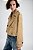 Casaco Zara Bege Em Couro Modelo Cropped - Imagem 2