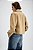 Casaco Zara Bege Em Couro Modelo Cropped - Imagem 5