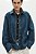 Jaqueta H&M Ìndigo Jeans Reto Com Botões - Imagem 1