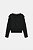 Blusa Zara Preta Modelo Em Tricot Com Ombreiras - Imagem 6