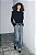 Blusa Zara Preta Modelo Em Tricot Com Ombreiras - Imagem 4