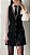 Vestido Zara Preto Modelo Salopete Em Tweed - Imagem 1