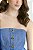 Blusa NV Azul Jeans Modelo Tomara Que Caia - Imagem 4