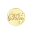 Medalhinha em Acrílico Happy Birthday com estrela - 8cm - Imagem 1