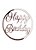Medalhinha Happy Birthday Vazada- 8cm - Imagem 3