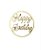 Medalhinha Happy Birthday Vazada- 8cm - Imagem 1