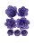 Flor de Papel Roxo - Topo de bolo - Imagem 1