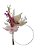 Flor desidratada Rosa - Com Aro Arame - Imagem 1