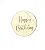 Mini medalhinha Happy Birthday - 5cm - Imagem 1