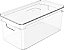 Organizador Clear com Tampa 30 X 15 X 13 CM Natural - Imagem 2