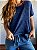 Camiseta Cropped Blue Denim - Imagem 1