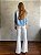 Calça Flare High Waisted Off White - Imagem 3