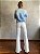 Calça Flare High Waisted Off White - Imagem 6