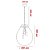 Pendente Malbec 38CM Conhaque  - 3 Lamp  X  E27 - Imagem 7