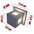 Arandela Quadrada 4 Fachos Branca Aluminio 110V/220V Bivolt - Imagem 4