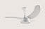 Ventilador teto Buzios Max Led 220V 3P Branco 130W - Imagem 1