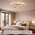 Lustre Led Eclipse Dourado 3 Aros 45W 4000K - Imagem 4