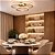 Lustre Led Eclipse Dourado 3 Aros 45W 4000K - Imagem 6