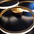 Lustre Led Eclipse Dourado 3 Aros 45W 4000K - Imagem 5