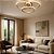 Lustre Led Eclipse Dourado 3 Aros 45W 4000K - Imagem 3