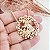 Colar com pingente de São Jorge cravejado com zircônias banhado em ouro 18k - Imagem 3
