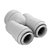 DMFIT- Conexão Rápida União Dobrável (Tubo 3/8" x Tubo 3/8") - AUB0606 - Imagem 1