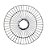 Grade Para Ventilador Oscilante Tufão 50cm Loren Sid Branca / Preta - Imagem 1