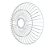 Grade Para Ventilador Oscilante Tufão 50cm Loren Sid Branca / Preta - Imagem 3