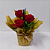 Box Sweet Trio Red Roses Celofane - Imagem 1