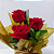Box Sweet Trio Red Roses Celofane - Imagem 2
