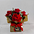 Box Sweet Five Red Roses Celofane - Imagem 1