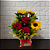 Box Sweet Rosas e Girassol Celofane - Imagem 1