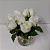 Love White Roses no Vidro - Imagem 3
