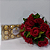Buquê Tradicional de 12 Rosas Vermelhas e Ferrero Rocher - Imagem 3