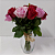 Explosão de Amor de 12 Rosas Vermelhas e Rosas no Vidro - Imagem 1