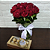 Explosão de Amor de 15 Rosas Vermelhas no Vidro e Ferrero - Imagem 1