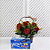 Cesta Classic - 06 Rosas Vermelhas e Bombons - Imagem 1