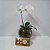 Orquídea Phalaenopsis Branca no Vidro com Ferrero Rocher 08 Uni - Imagem 1