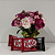 Mini Amor de Flores Rosas no Vidro com Chocolates - Imagem 1