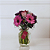 Sutileza de Gerberas  e Rosas Pink e Margaridas Roxas - Imagem 1