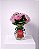 Arranjo de Rosas Cor-de-Rosa no Vaso - Imagem 1